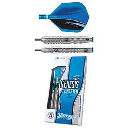 Harrows Genesis Tungsten Darts, 21 gm, 3 Piece, Blue