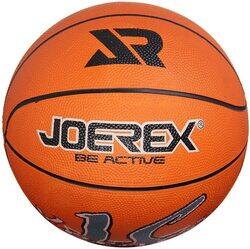 Joerex Size-5 Rubber Basketball, Jb002, Orange