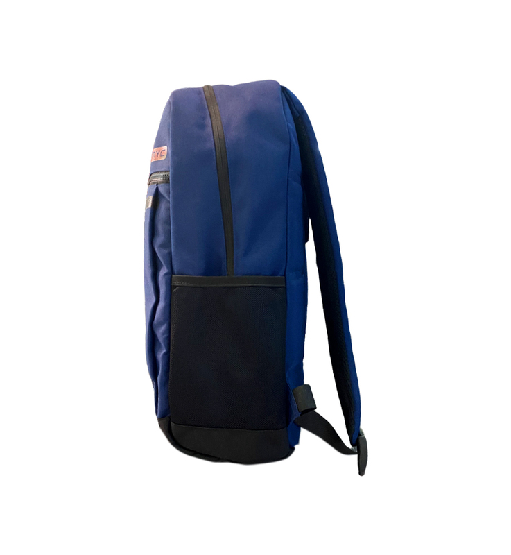 Peak Polyester Backpack Bag Unisex, 3080308, Navy Blue