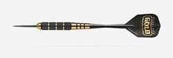 Harrows Voodoo Steel Tip Brass Darts, 25 gm, 3 Piece, Gold/Black