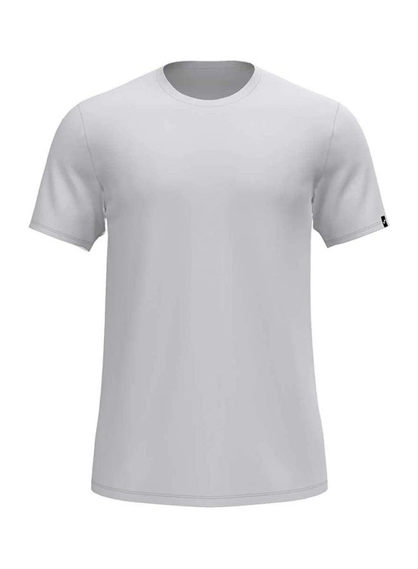 Joma Desert Short Sleeve Round Neck T-Shirt for Men, Large, White