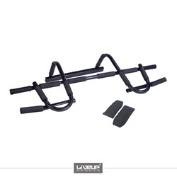 LiveUp Chin Up Bar With Arm Strap, Ls3153A, Black