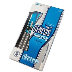 Harrows Genesis Tungsten Darts, 21 gm, 3 Piece, Blue