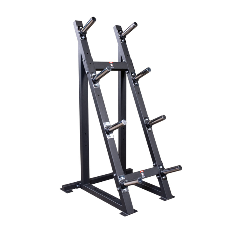 Body Solid Weight Storage Rack, Black/Chrome