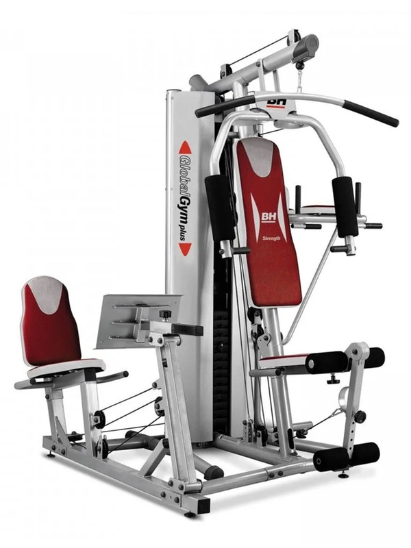 BH Fitness Global Gym Plus Multi-Station, One Size, G152X, Red/Silver/Black