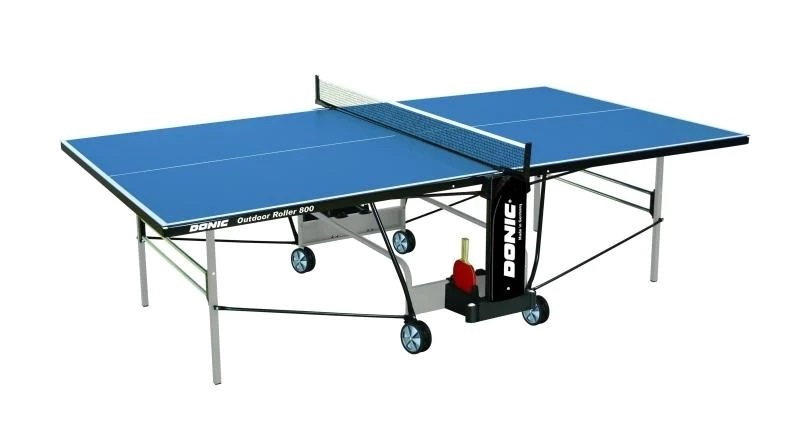 Donic Indoor Roller 800 Table Tennis Table, Blue