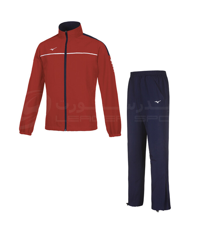 

Mizuno Tracksuit for Men, S, Red/Navy