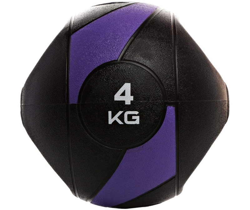 LiveUp TA Sport Medicine Ball With Grip, 4KG, Purple/Black