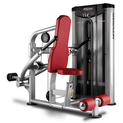 BH Fitness L150 Seated Dip Machine, 227Kg, 13070796, Silver/Red/Black