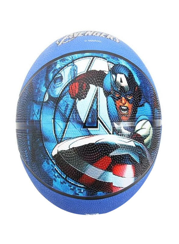 

Joerex Size-5 Black Captain American Rubber Basketball, Jmaa19022-T1, Multicolour