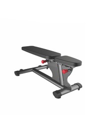 Gym80 CN004010 Multi Position Bench, 55Kg, 13010315, Black/Grey
