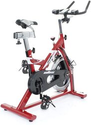 BH Fitness Spinning Bike with LCD Console, Red/Silver