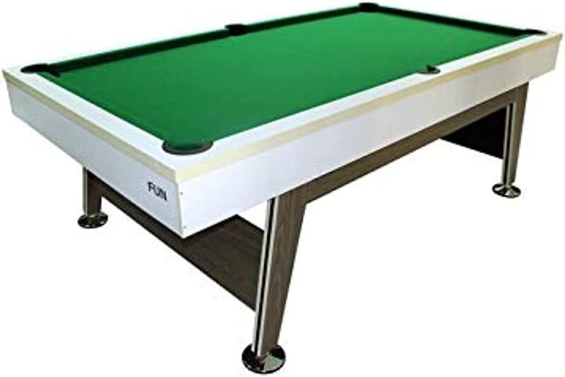 TA Sports 8-Feet Billiard Table, Green/White