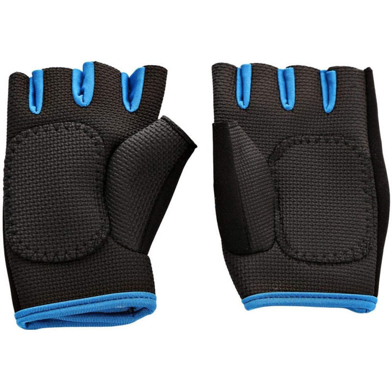 Live-Up Training Gloves, Large, Black/Blue