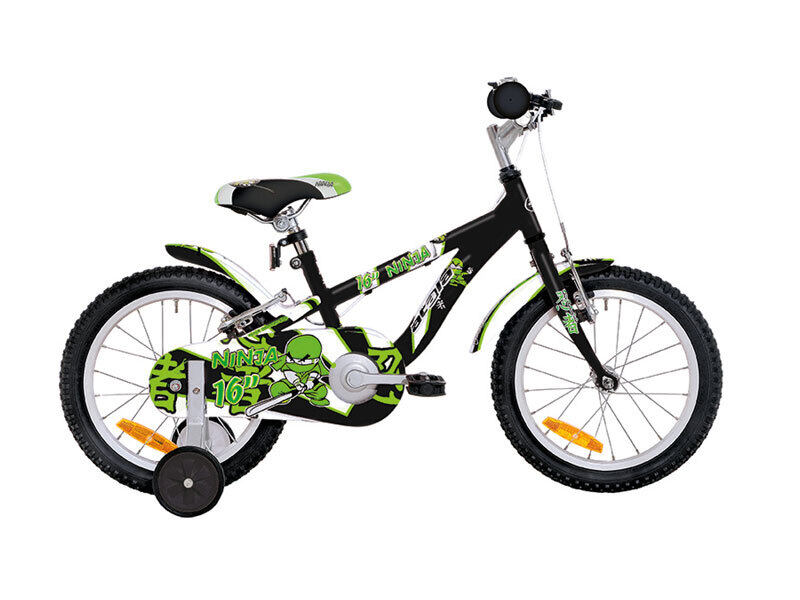 

Atala Ninja Bicycle with Stabilized Wheels for Kids, All Ages
