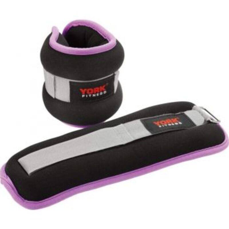 

York Fitness Ankle Weight Set, 2 Piece, 60243, Black/Blue