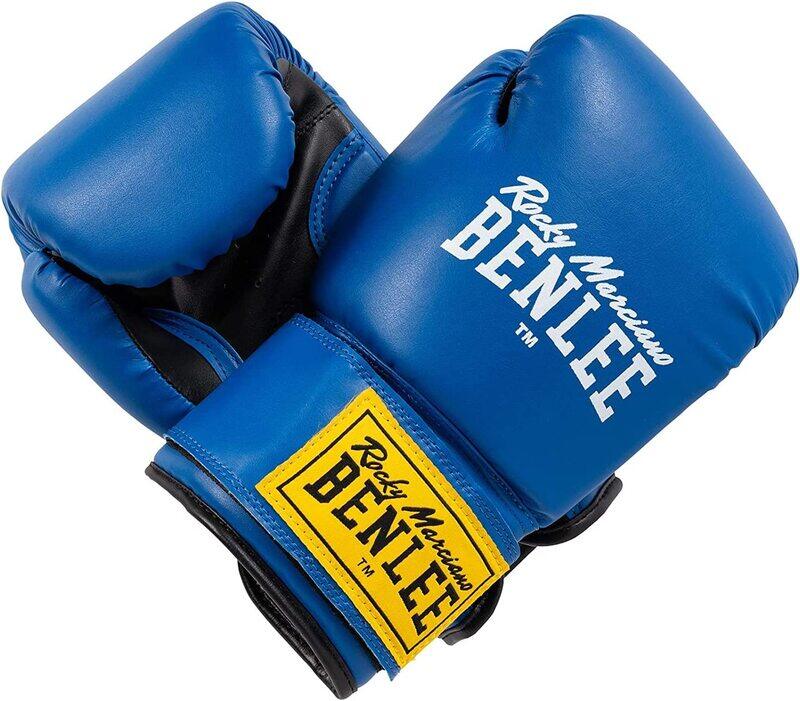 

Benlee 10-oz Leather Unisex Adult Rodney Boxing Gloves, Blue