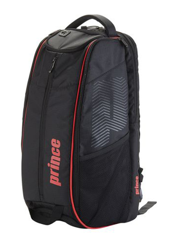 Prince Tour Dufflepack Tennis Backpack, Black/Red