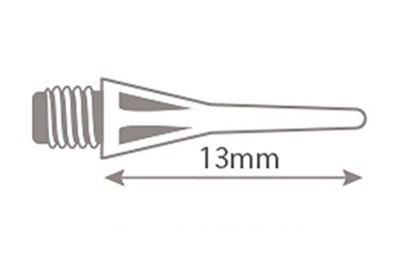 Harrows Micro Tip 2BA Dart, 30 Piece, White