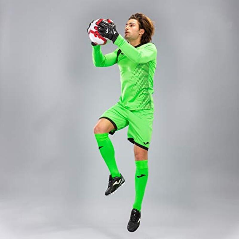 Joma Polyester Zamora IV Goalkeeper Long Sleeve Set for Men, M, Fluor Green