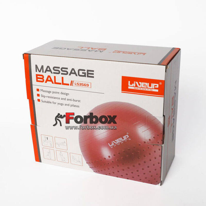 

Live Up Half Massage Ball, Ls3569, 34040077, Red