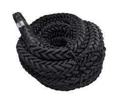 TA Sport IR95104-1 Battle Rope with 6cm Diameter, 15 Meter, Black