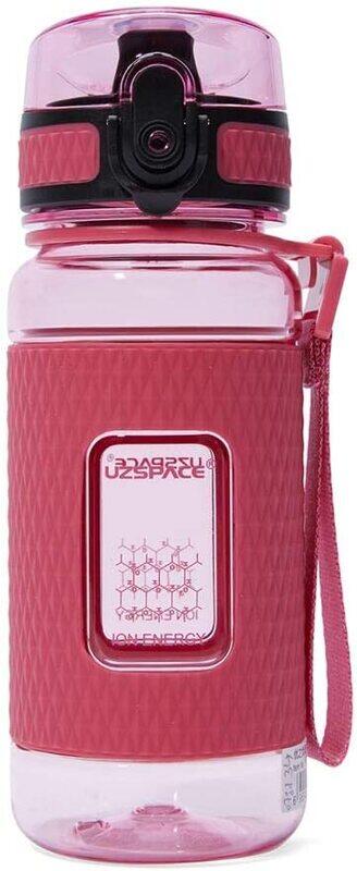 Uzspace 370ml Plastic Water Bottle, 5043, Pink