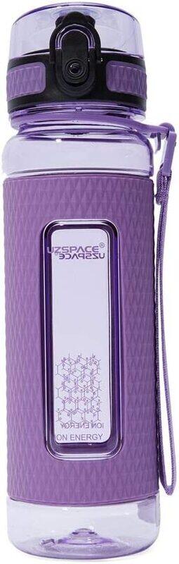 Uzspace 450ml Plastic Water Bottle, 5044, Purple