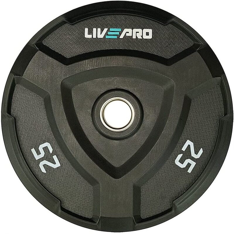Livepro LP8022-25 Rubber Bumper Plate, 25KG, Black