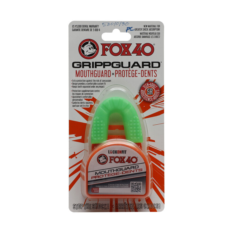 

Fox 40 Gripguard Senior Mouth Guard, 53010130, Green