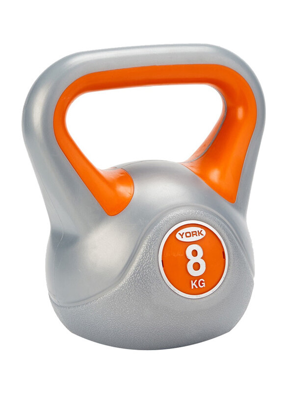 

York Vinyl Kettlebell, 10004, 8KG, Assorted
