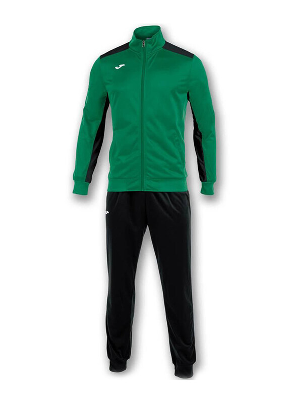 

Joma Academy Polyester Long Sleeve Tracksuit for Men, Extra Large, Green/Black