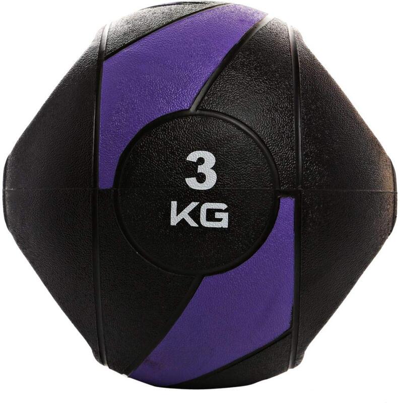 LiveUp TA Sport Medicine Ball With Grip, 3KG, Purple/Black