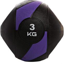 LiveUp TA Sport Medicine Ball With Grip, 3KG, Purple/Black
