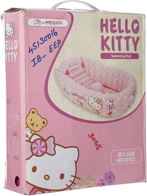 

Mesuca Hello Kitty Inflatable Baby Tub with Pump & Repair Kit, Pink