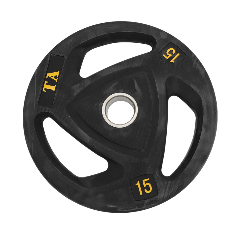 TA Sport TPU Olympic Weight Plate, 15KG, Sj-1014, Black
