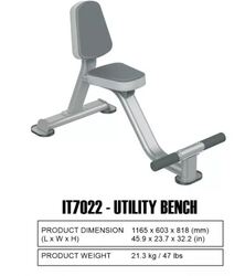 Impulse Utility Bench, Grey/Silver