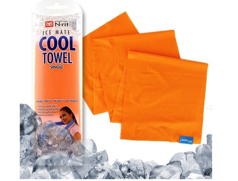 

N.rit 20 x 100cm Icemate Single Cool Towel, 19121107-101, Orange