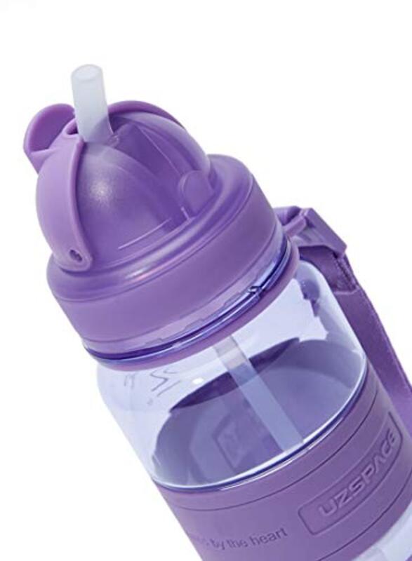 Uzspace 350ml Plastic Water Bottle, 5021, Purple