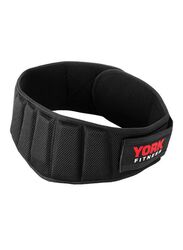 York Fitness Delux Nylon Work Out Belt, Large/Extra Large, Black
