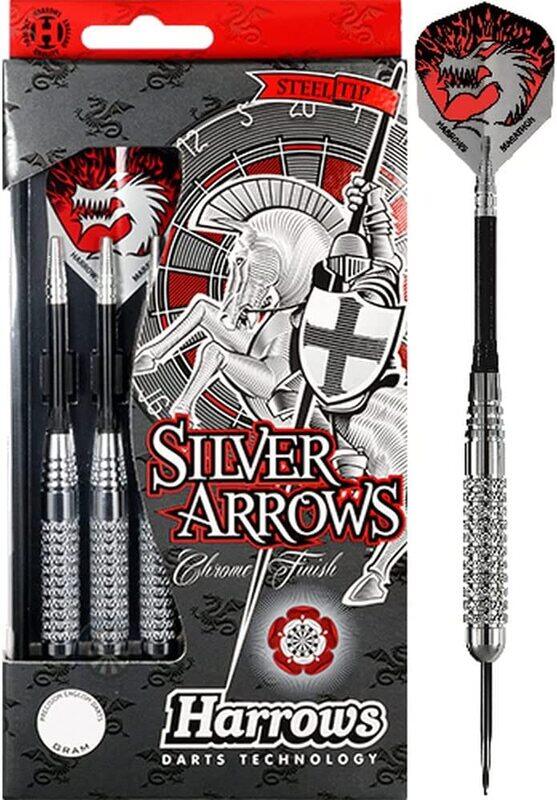 

Harrows 3-Piece Eric & Apos Arrow Dart Set, B103, 18gm, Silver