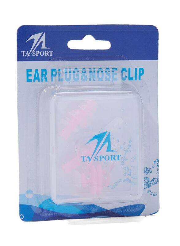 

TA Sport Ear Plug & Nose Clip Set, 3 Piece, Pink