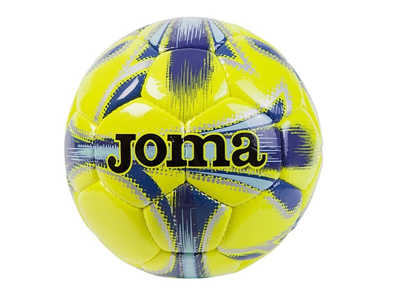 Joma  Dali Soccer Ball, Size 4, Yellow/Navy