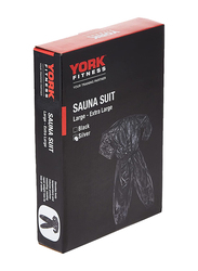 York Fitness Sauna Suit, Large-Extra Large, Silver