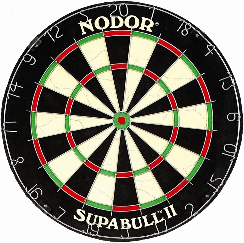 Nodor Supabull II Bristle Dartboard, 46cm, Multicolour