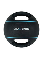 Liveup Double Grip Medicine Ball, Black/Blue