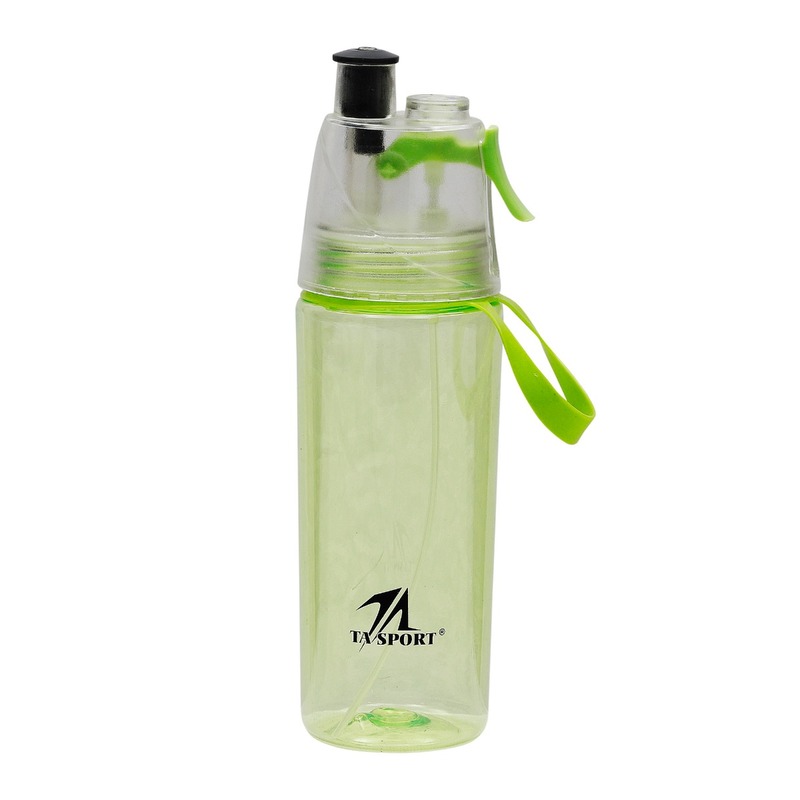 TA Sport 550ml Sipper Water Bottle, 7030091, Green/Clear