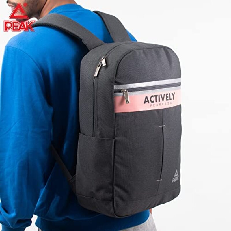 Peak Backpack Bag Unisex, B184120, Dark Grey