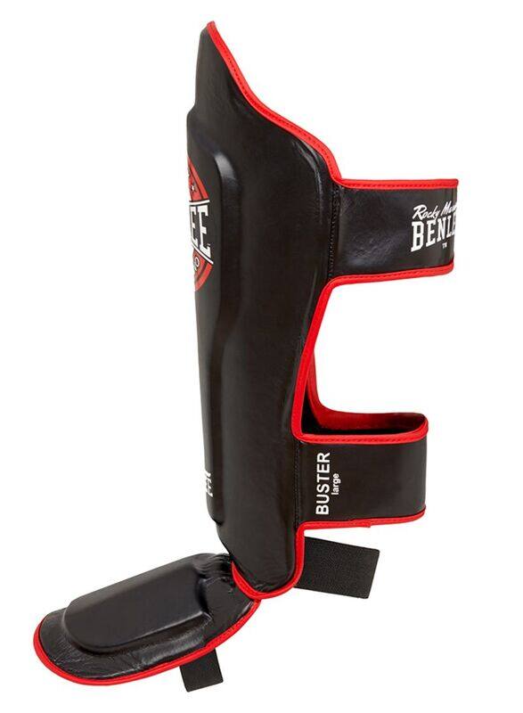 Benlee Small/Medium Combat Sports Shin N Step Guard Buster, Red/Black