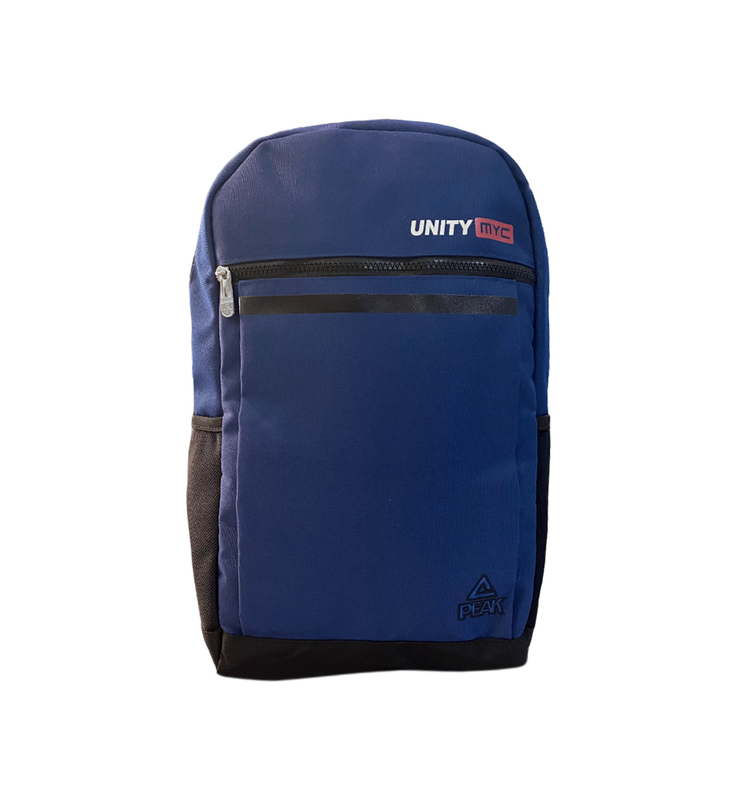 Peak Polyester Backpack Bag Unisex, 3080308, Navy Blue